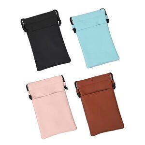 NEW Faux Leather Pouches - Pick your Color -  7.2 x 4.5 inches